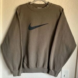 Nike Men's Olive Crewneck Sweater